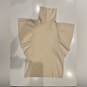 A.L.C. JAE FLUTTER SLEEVE TURTLENECK SWEATER SIZE M